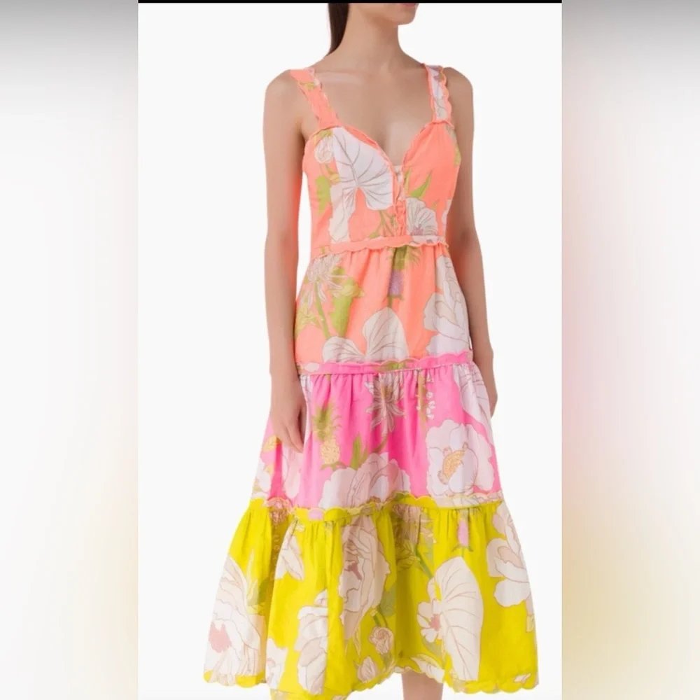 FARM Rio Multicolor Floral Maxi Dress - Picture 2 of 5